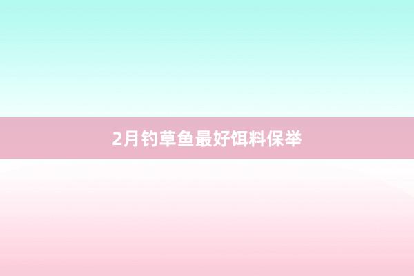 2月钓草鱼最好饵料保举